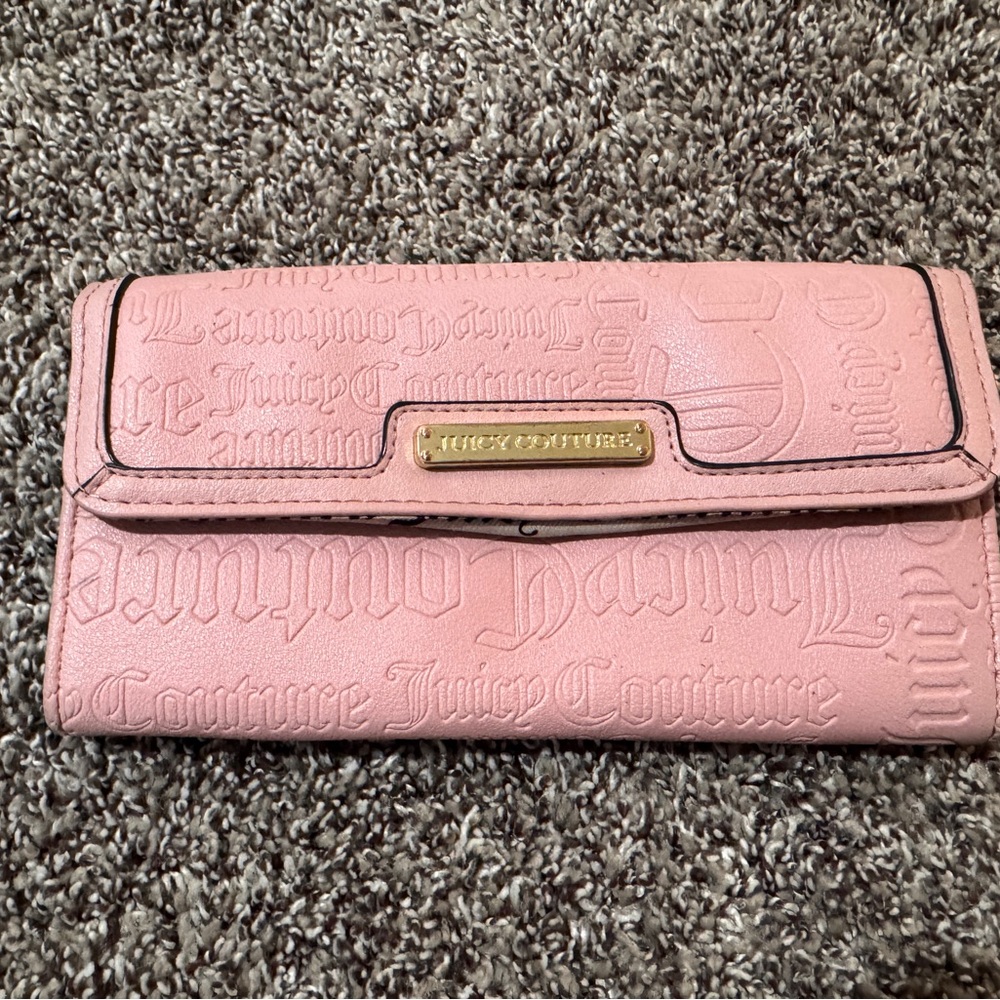 Juicy Couture Light Pink Embossed Wallet